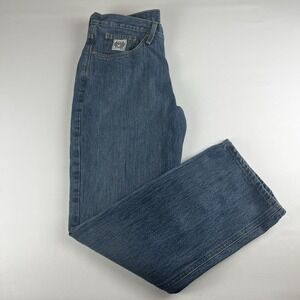 Cinch Jeans Mens 36x32 Light Wash Straight Leg White Label Cowboy Western